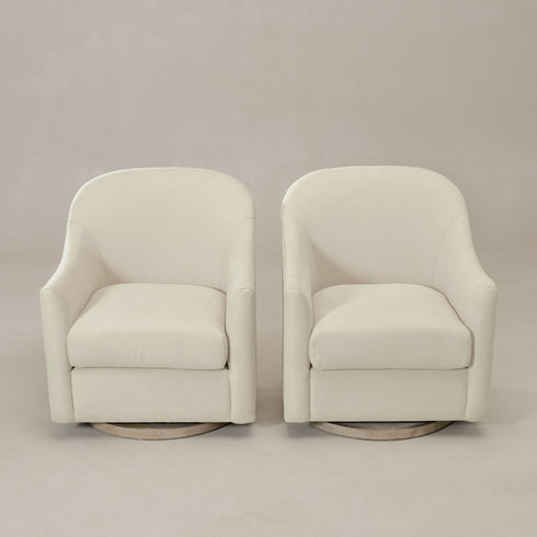 Ethel Swivel Nursery Glider - Beige Nursery Glider | Glider Chairs | Kinwell Furniture | Modern Nursing Chairs | Recliners & Rockers